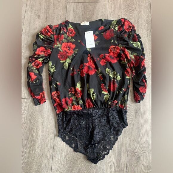 Ember one piece body suit very beautiful floral print - Picture 1 of 4